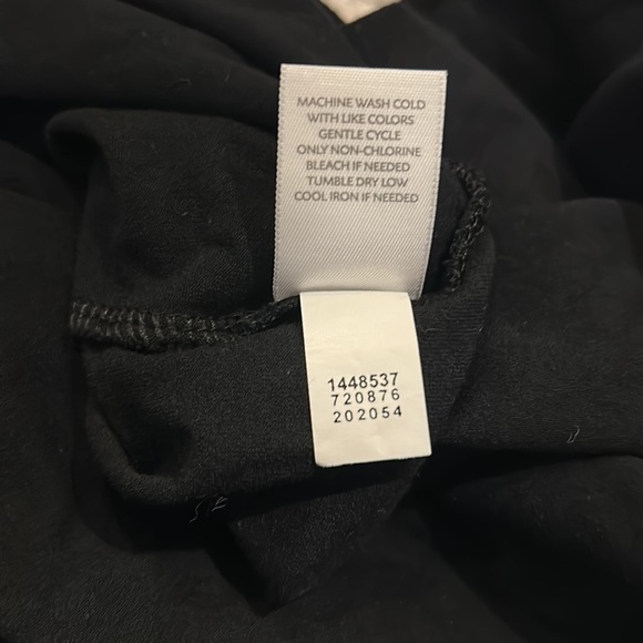 J. Jill Wearever Collection Jersey Knit Maxi Dress Black w Gray Center Sz XS - Picture 5 of 5